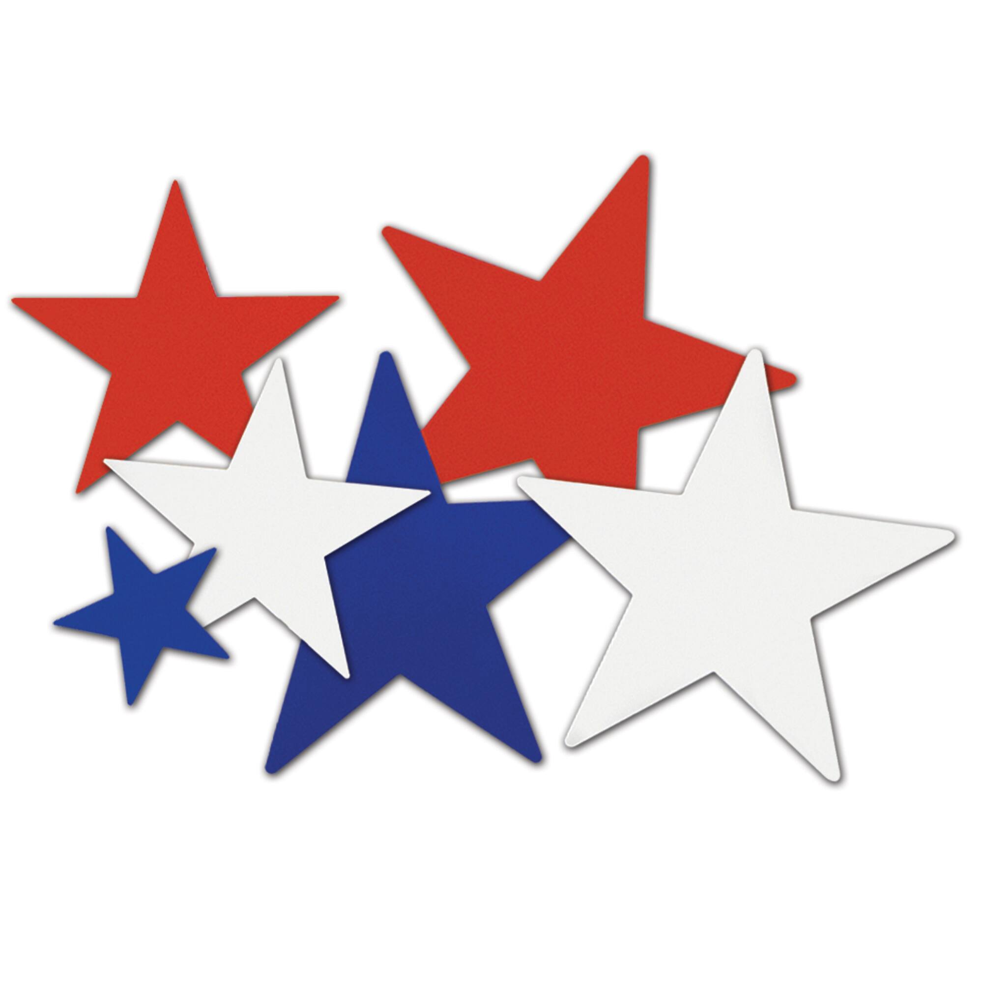 Beistle Red, White & Blue Star Cutouts, 18ct.